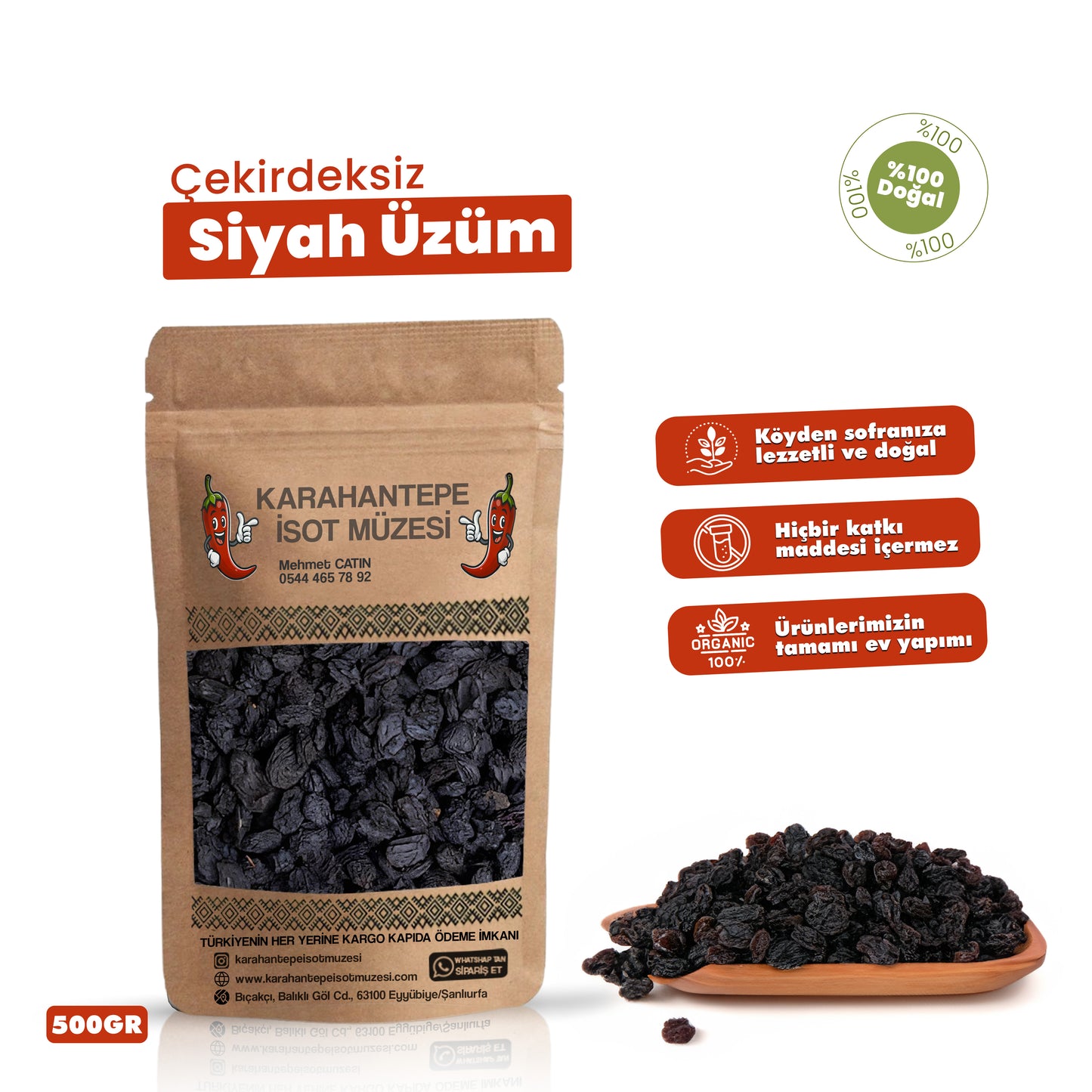 Çekirdeksiz Siyah Üzüm