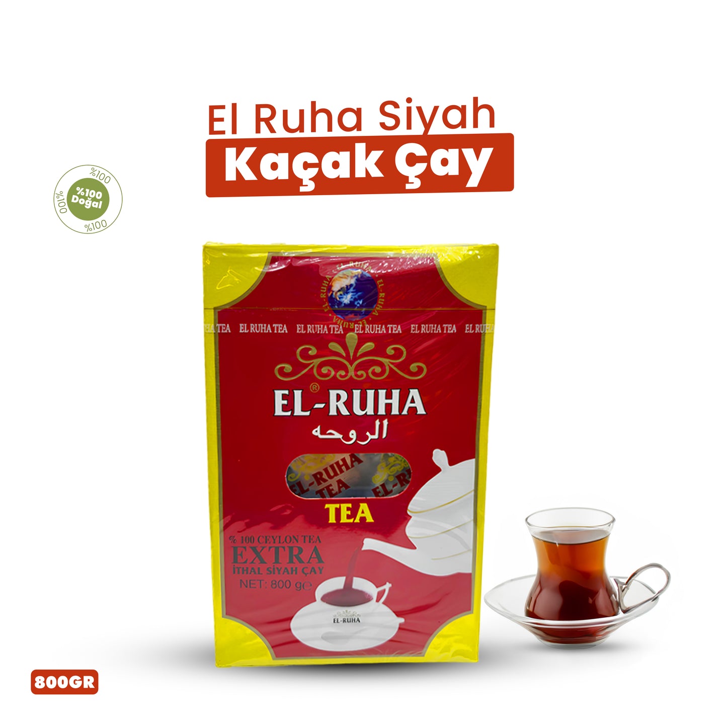 El Ruha Siyah Çay 800GR