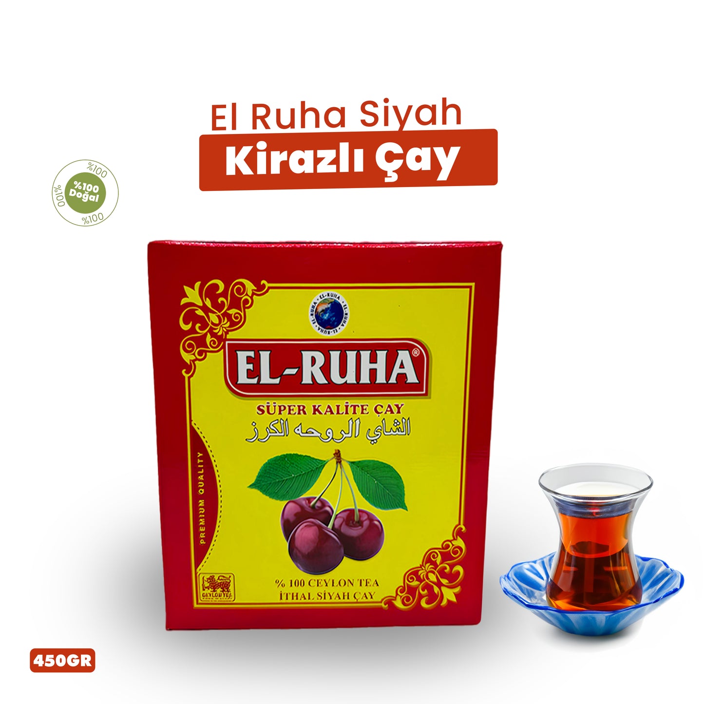 El Ruha Siyah Kirazlı Çay
