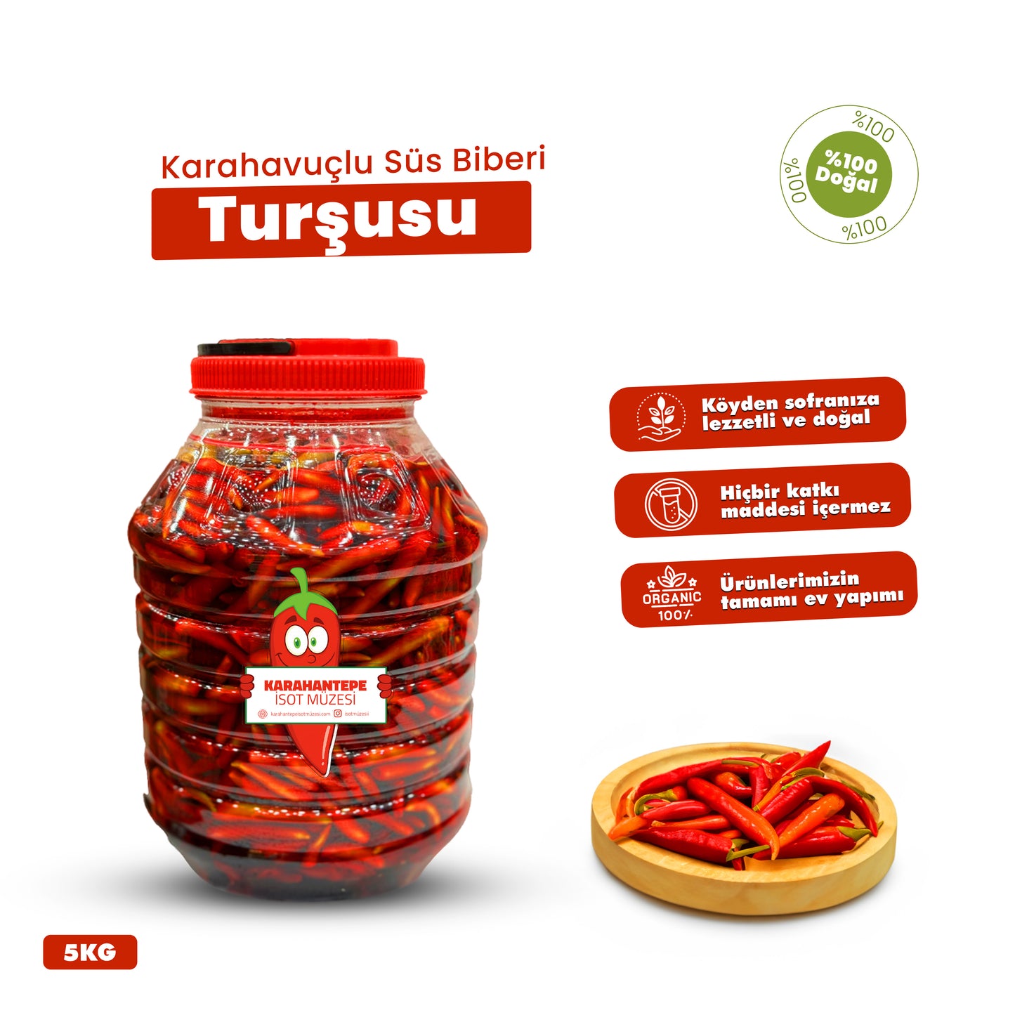 Karahavuçlu Süs Biberi Turşusu