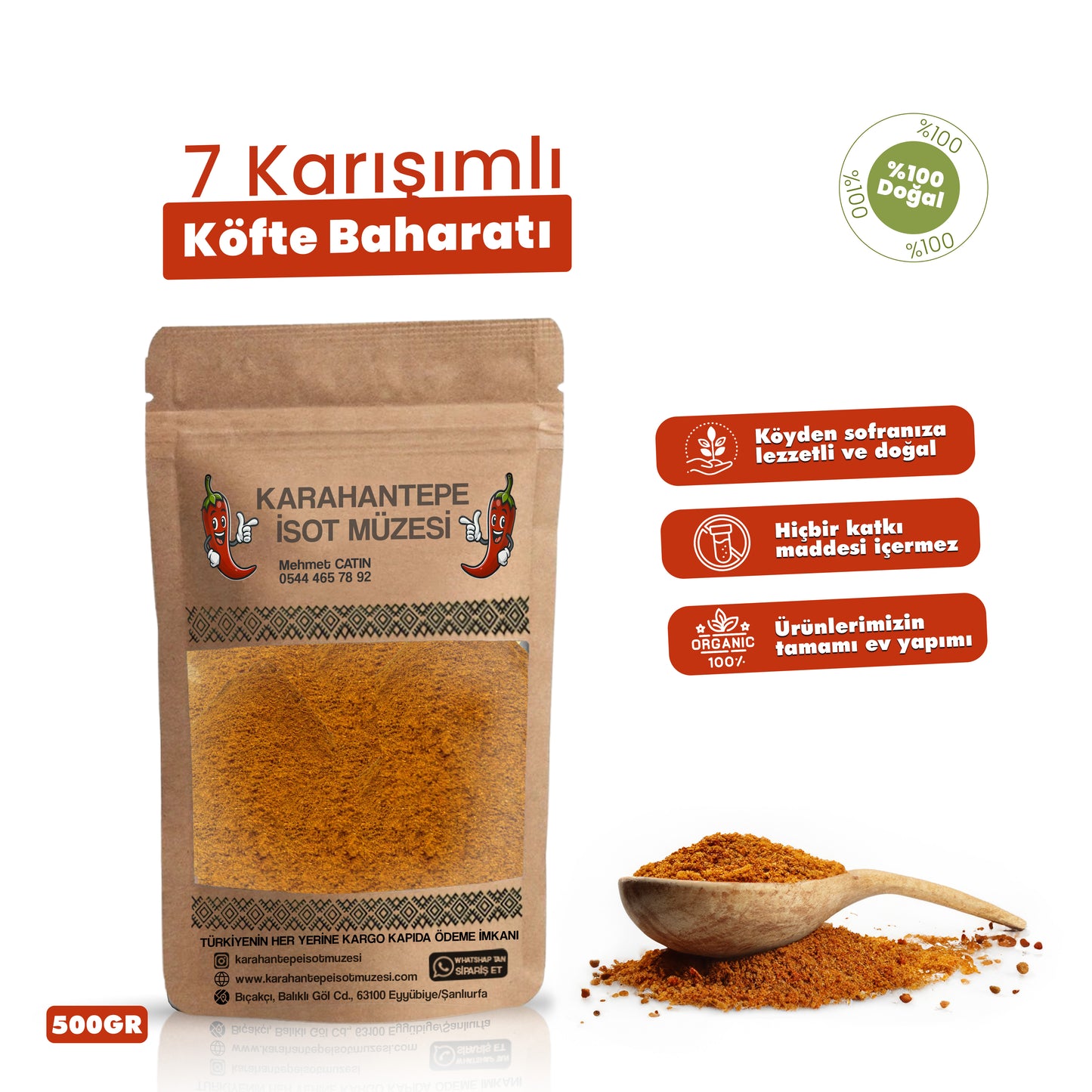 7 Karışımlı Köfte Baharatı