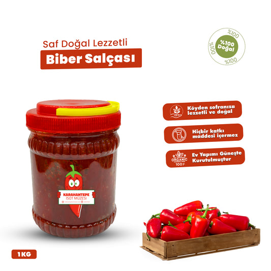 Ev Yapımı Acı Biber Salçası Yemeklik