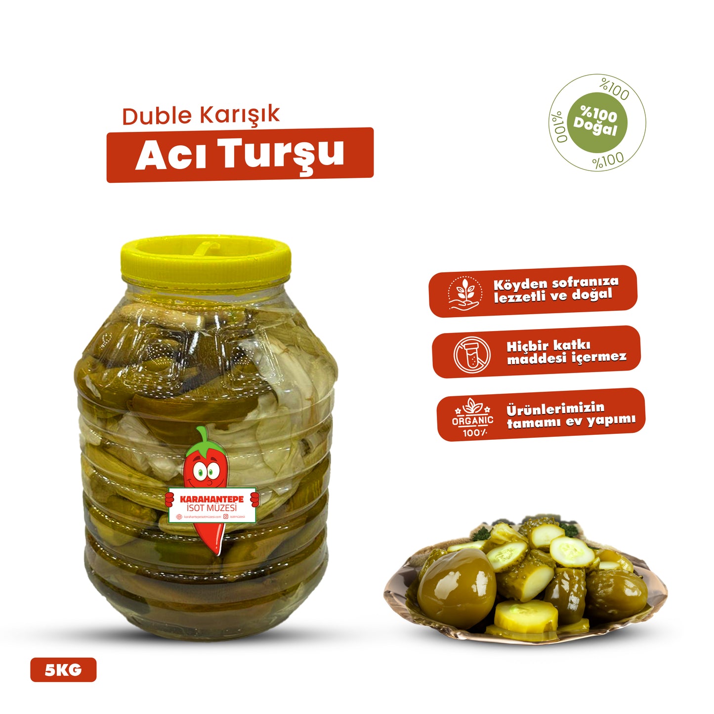 Duble Karışık Acı Turşu