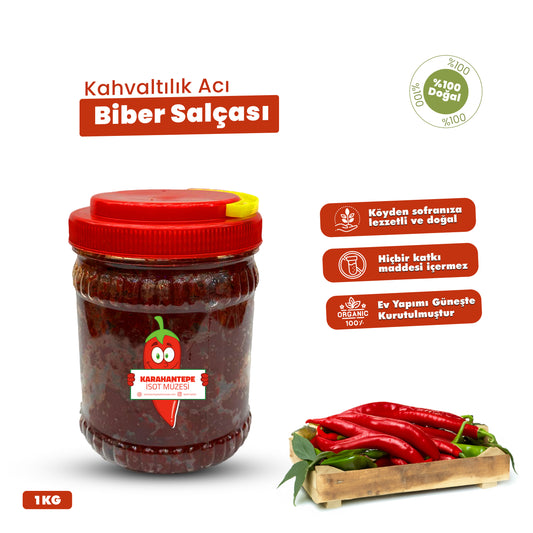 Ev Yapımı Kahvaltılık Acı Biber Salçası