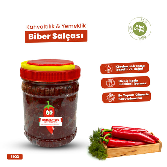 Ev Yapımı Kahvaltılık & Yemeklik Tatlı Biber Salçası