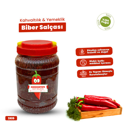 Ev Yapımı Kahvaltılık & Yemeklik Tatlı Biber Salçası
