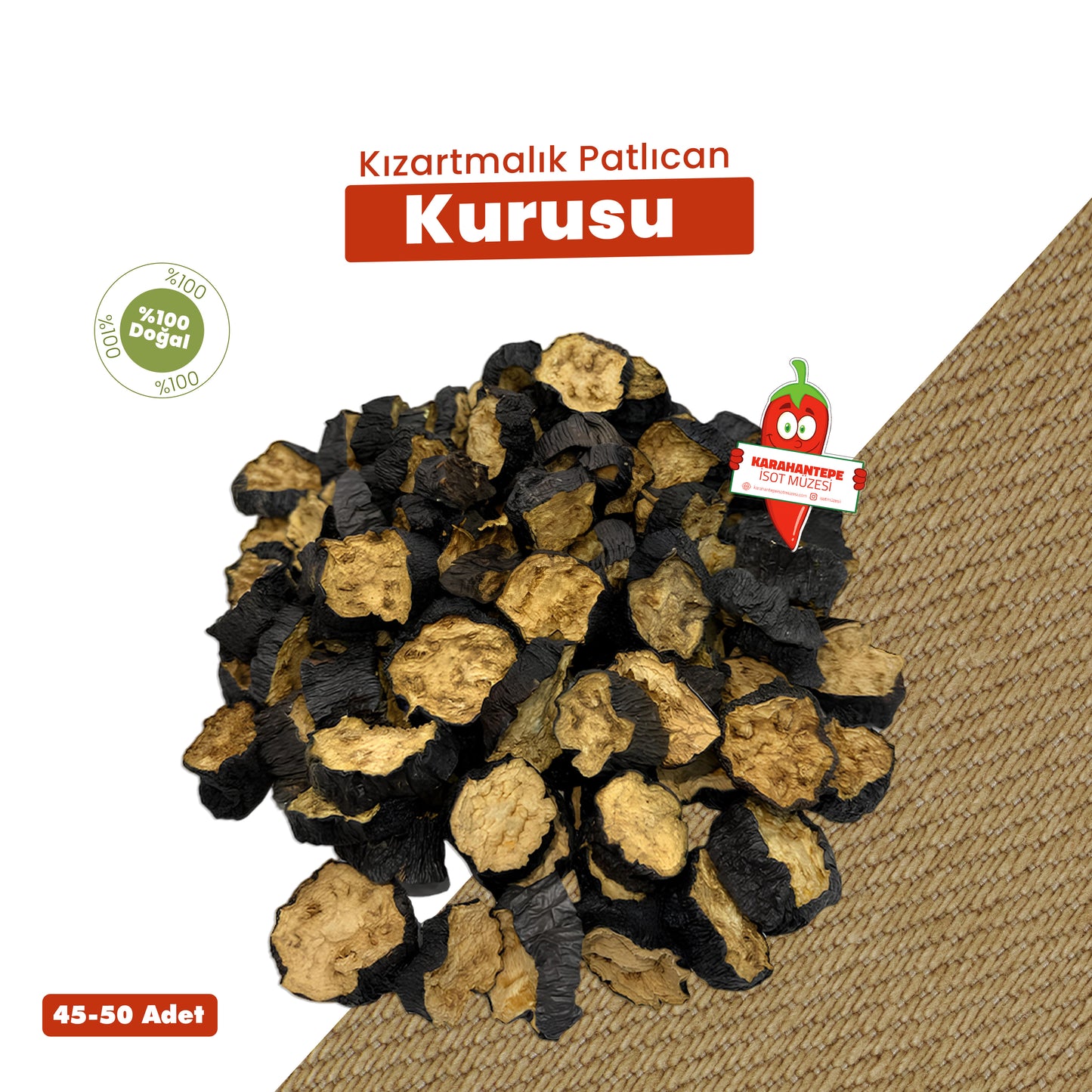 Kızartmalık Patlıcan Kurusu 500 Gr
