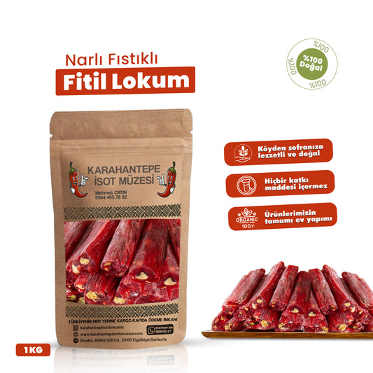 Narlı Fıstıklı Fitil Lokum
