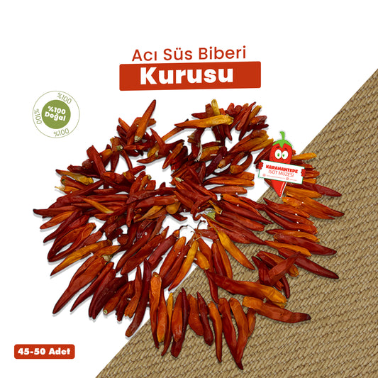 Acı Süs Biberi Kurusu (1 Bağ)